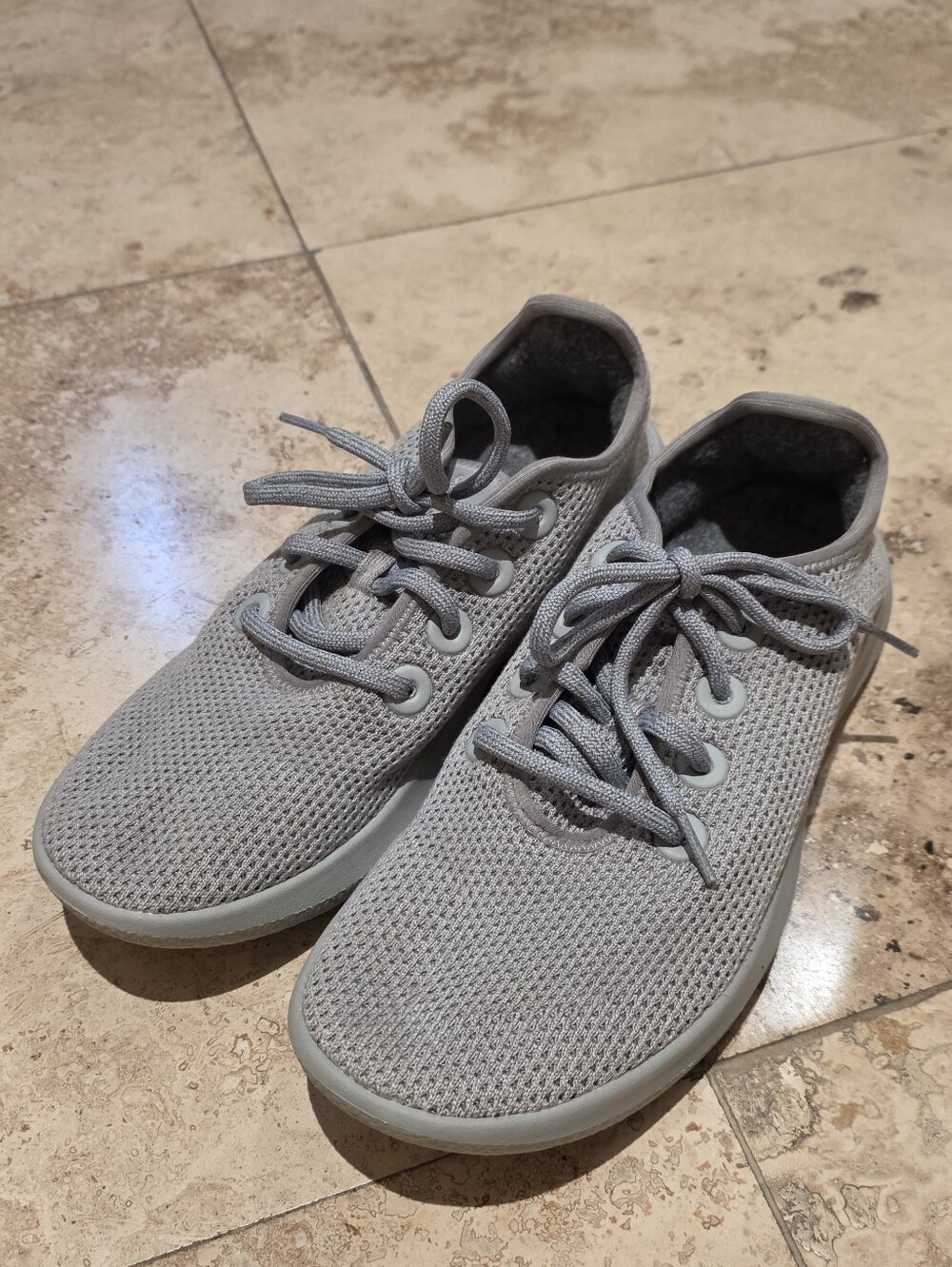 Women's All Birds Gray Tree Runners Size 9 Very Good Used Condition